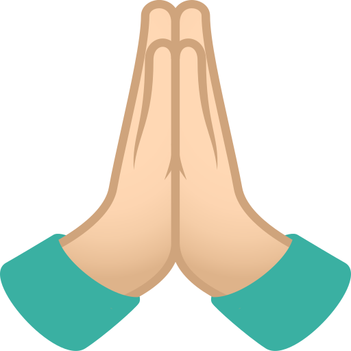 Mãos Juntas: Pele Clara para JoyPixels 10.0