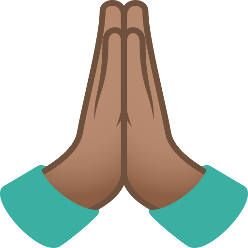 Складені руки: середній тон шкіри для JoyPixels 10.0