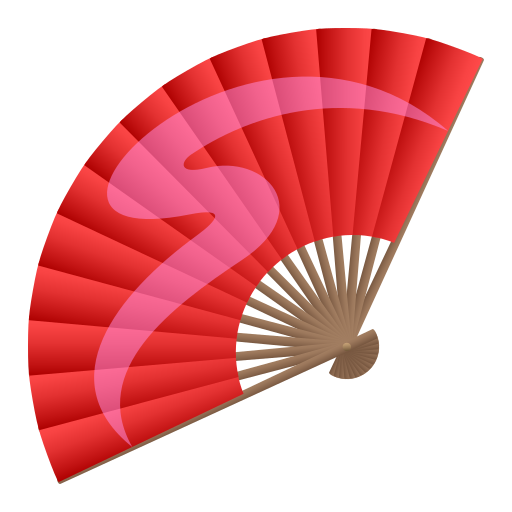 Leque dobrável para JoyPixels 10.0