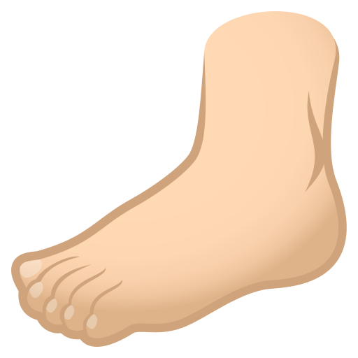 Pé: Pele Clara para JoyPixels 10.0