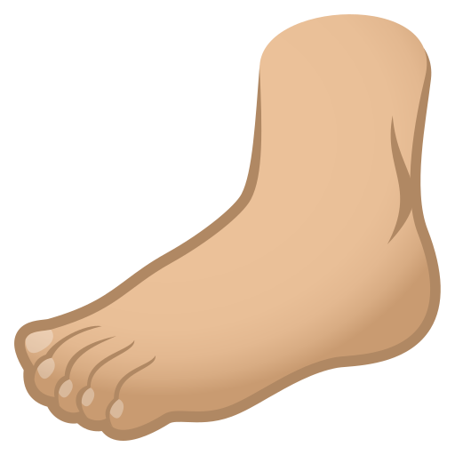 Pé: Pele Morena Clara para JoyPixels 10.0