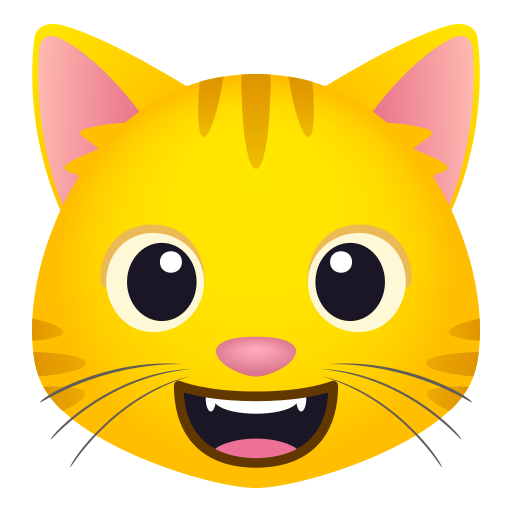 Усміхнений кіт для JoyPixels 10.0