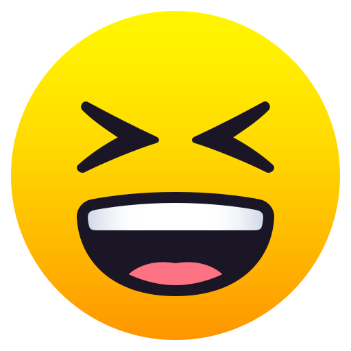 Grinning Squinting Face for JoyPixels 10.0