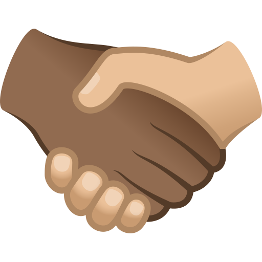 Aperto De Mãos: Pele Morena Escura, Pele Morena Clara para JoyPixels 10.0