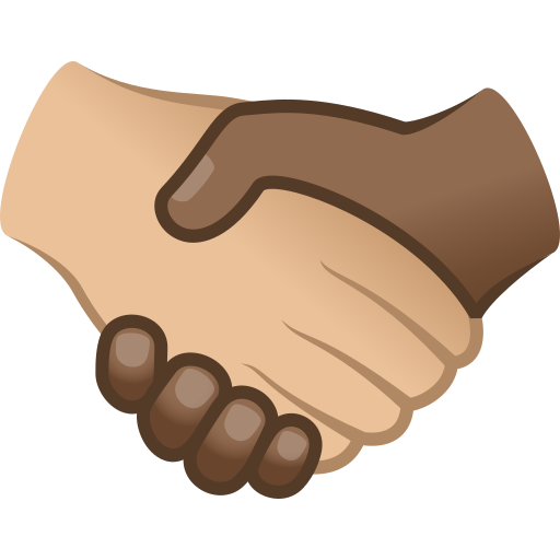 Aperto De Mãos: Pele Morena Clara, Pele Morena Escura para JoyPixels 10.0
