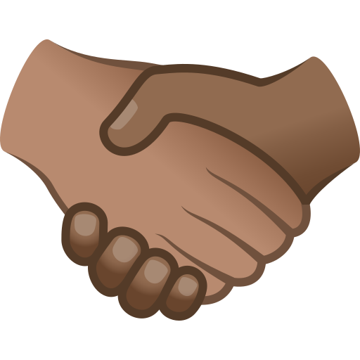 Aperto De Mãos: Pele Morena, Pele Morena Escura para JoyPixels 10.0