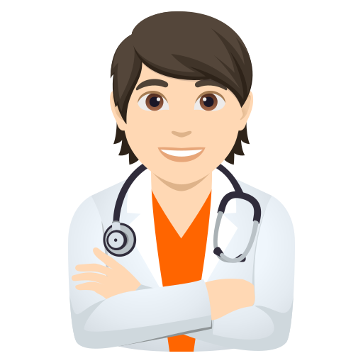 Profissional De Saúde: Pele Clara para JoyPixels 10.0