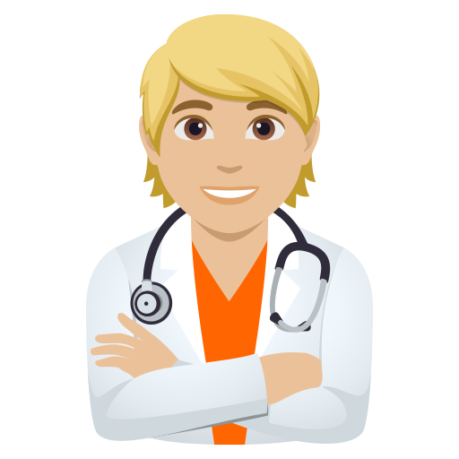 Profissional De Saúde: Pele Morena Clara para JoyPixels 10.0