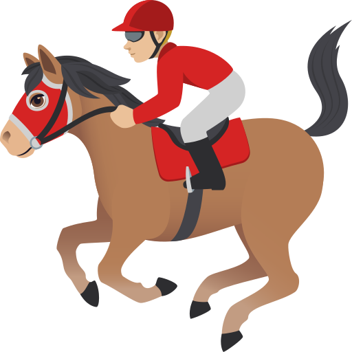 Corrida De Cavalos: Pele Morena Clara para JoyPixels 10.0