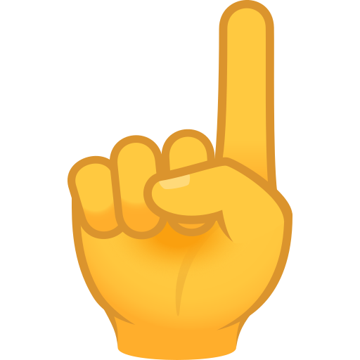 Index Pointing Up for JoyPixels 10.0