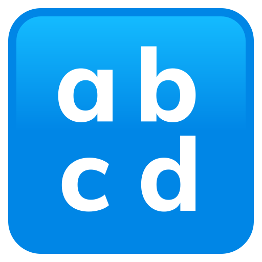 Letras Latinas Minúsculas para JoyPixels 10.0