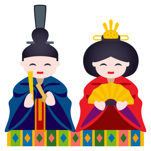 Japanese Dolls for JoyPixels 10.0