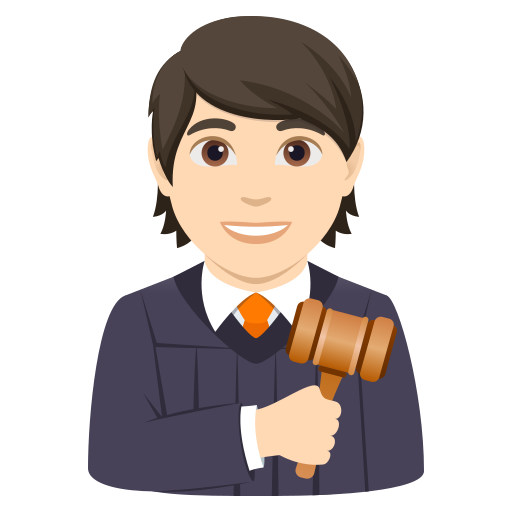 Juiz No Tribunal: Pele Clara para JoyPixels 10.0