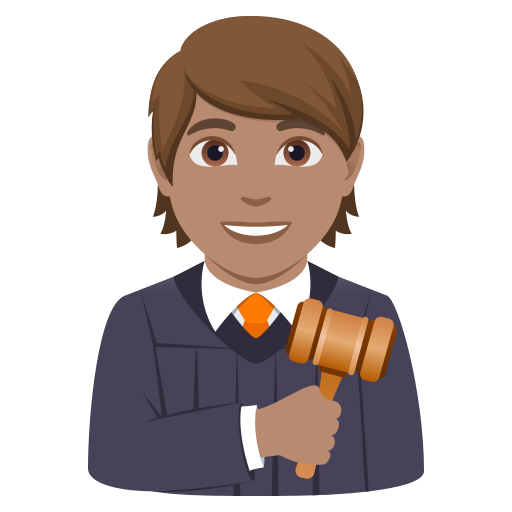 Суддя: середній тон шкіри для JoyPixels 10.0