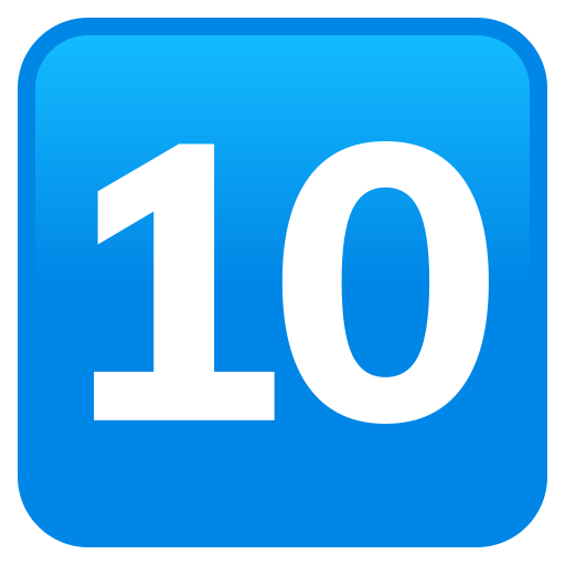 Клавиши: 10 для JoyPixels 10.0