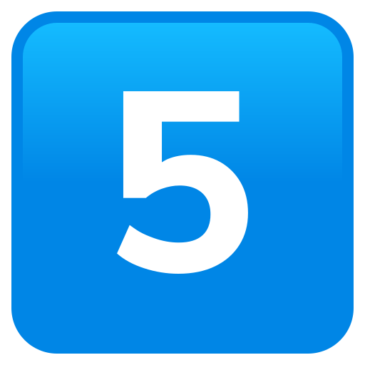 Клавіші: 5 для JoyPixels 10.0