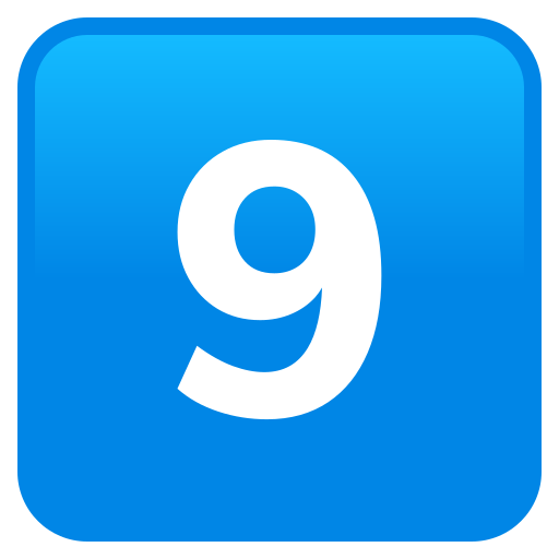 Keycap Digit Nine para JoyPixels 10.0