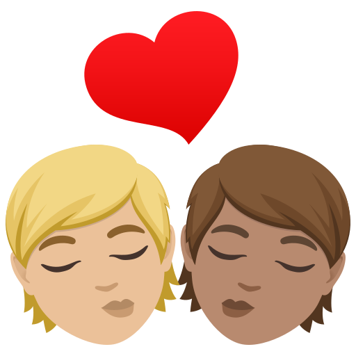 Beijo: Pessoa, Pessoa, Pele Morena Clara, Pele Morena para JoyPixels 10.0