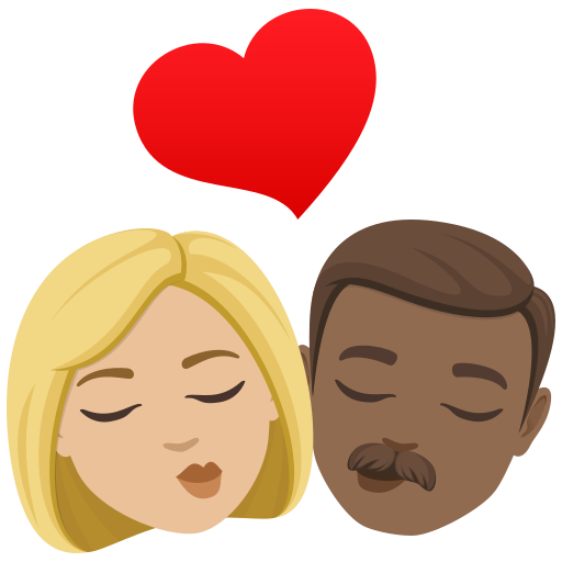 Beijo: Mulher, Homem, Pele Morena Clara, Pele Morena Escura para JoyPixels 10.0