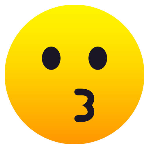 Kissing Face for JoyPixels 10.0