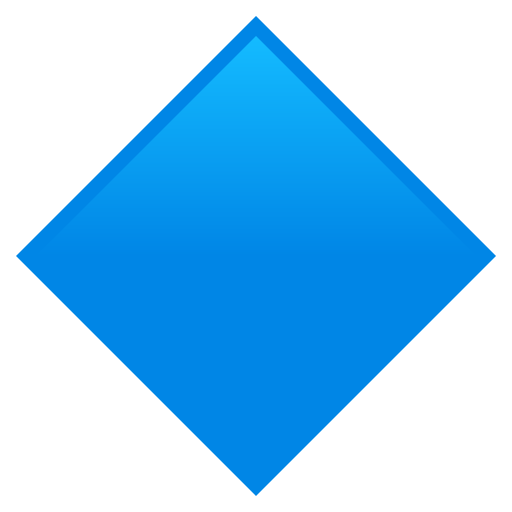 Великий блакитний ромб для JoyPixels 10.0