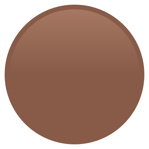 第棕色圆号为第JoyPixels 10.0号