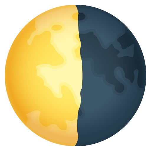 Quarto Minguante para JoyPixels 10.0