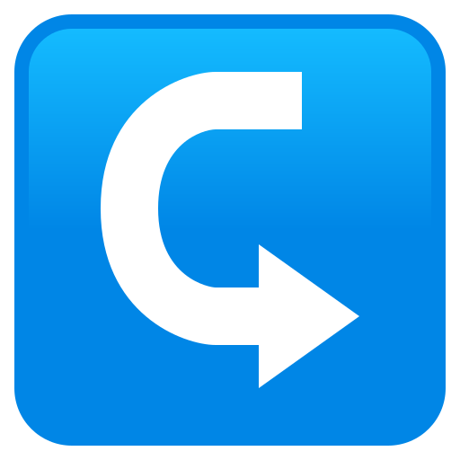 Seta Curva Da Esquerda Para A Direita para JoyPixels 10.0