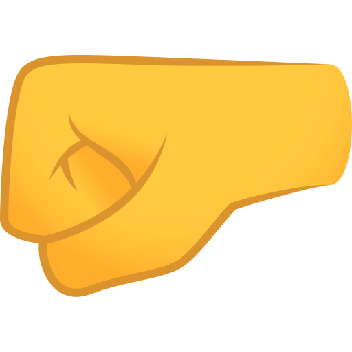 Кулак вліво для JoyPixels 10.0