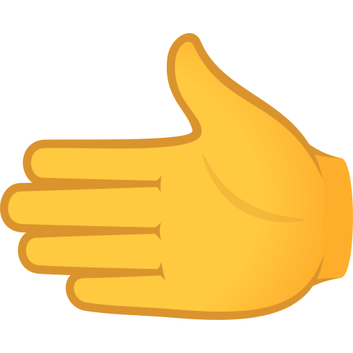 Рука вліво для JoyPixels 10.0