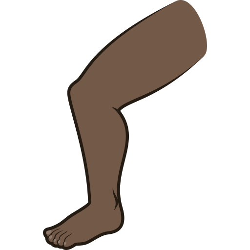 Perna: Pele Escura para JoyPixels 10.0