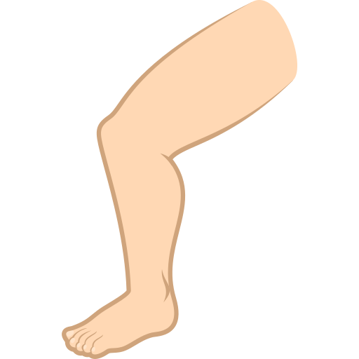 Нога: найсвітліший тон шкіри для JoyPixels 10.0