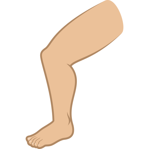 Perna: Pele Morena Clara para JoyPixels 10.0