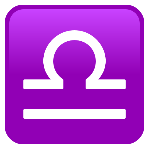 Знак зодиака Весы для JoyPixels 10.0