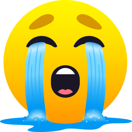 Rosto Chorando Aos Berros para JoyPixels 10.0