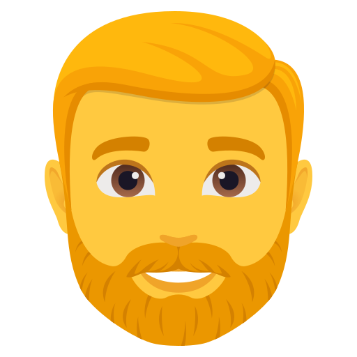 第有络腮胡子的男人号为第JoyPixels 10.0号