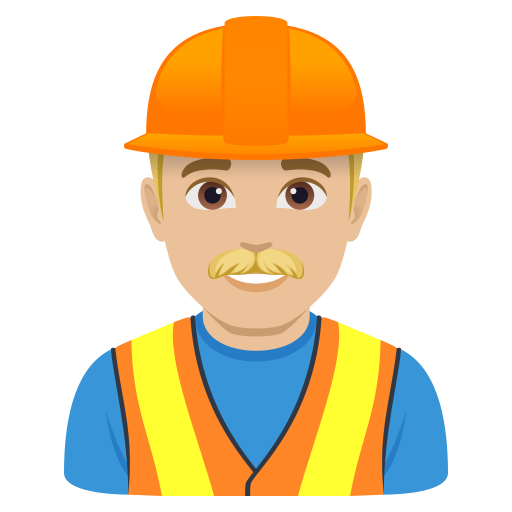 Pedreiro: Pele Morena Clara para JoyPixels 10.0