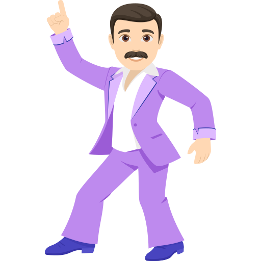 Homem Dançando: Pele Clara para JoyPixels 10.0