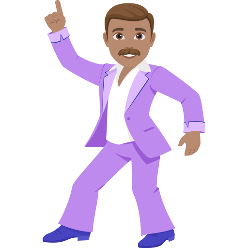 Homem Dançando: Pele Morena para JoyPixels 10.0