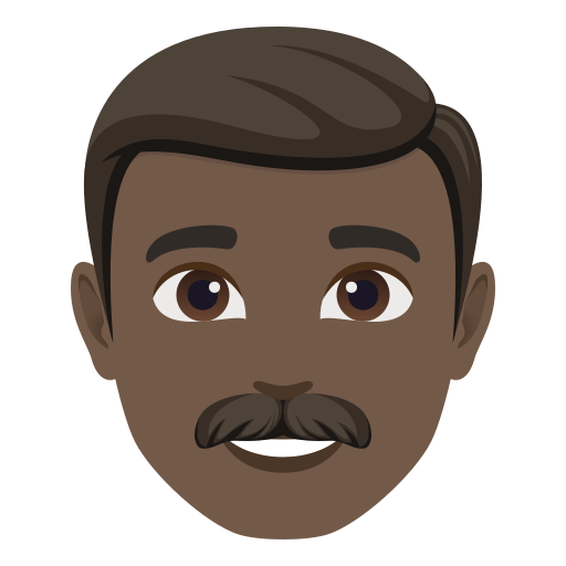 Homem: Pele Escura para JoyPixels 10.0
