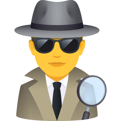 Мужчина-детектив для JoyPixels 10.0