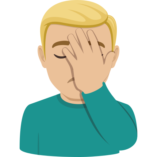 Homem Decepcionado: Pele Morena Clara para JoyPixels 10.0