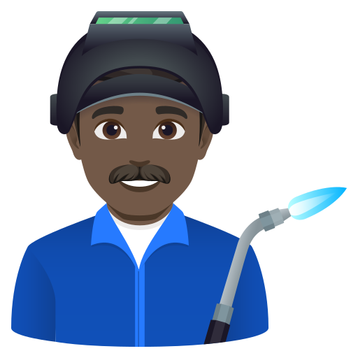 Operário: Pele Escura para JoyPixels 10.0