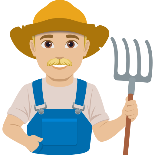 Fazendeiro: Pele Morena Clara para JoyPixels 10.0