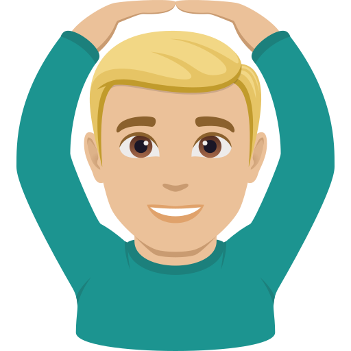 Чоловік за: світлий тон шкіри для JoyPixels 10.0