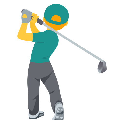 Homem Golfista para JoyPixels 10.0