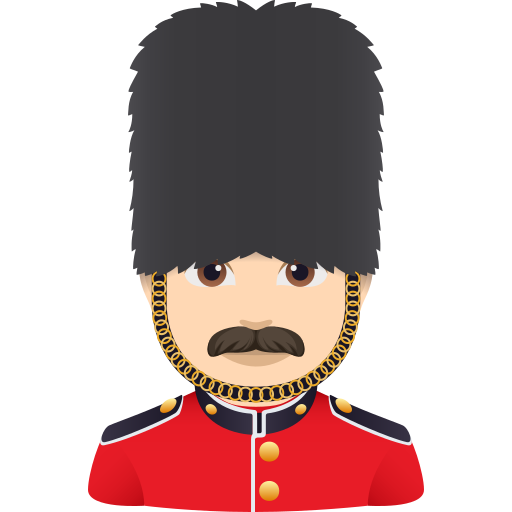 Guarda Homem: Pele Clara para JoyPixels 10.0