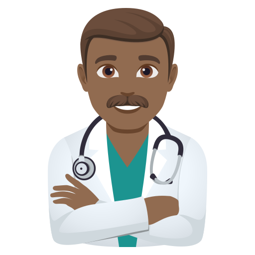 Лікар: темний тон шкіри для JoyPixels 10.0