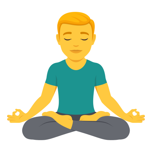 Homem Na Posição De Lótus para JoyPixels 10.0