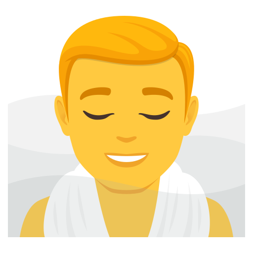 Homem Na Sauna para JoyPixels 10.0